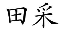 田采的解释