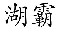 湖霸的解释