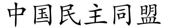 中国民主同盟的解释