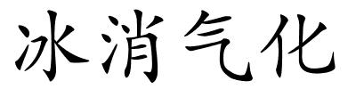 冰消气化的解释