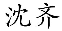 沈齐的解释