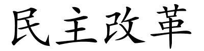 民主改革的解释