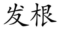 发根的解释