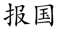 报国的解释