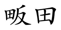 畈田的解释