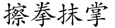 擦拳抹掌的解释