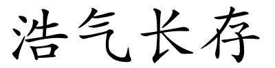 浩气长存的解释