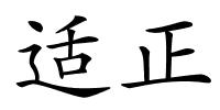 适正的解释