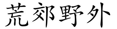 荒郊野外的解释