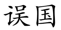 误国的解释