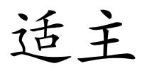 适主的解释