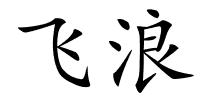 飞浪的解释