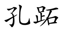 孔跖的解释