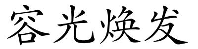 容光焕发的解释