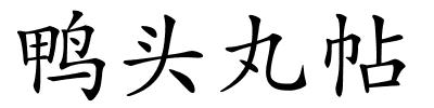 鸭头丸帖的解释