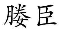 媵臣的解释