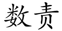 数责的解释