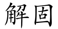 解固的解释