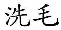 洗毛的解释