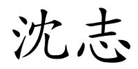 沈志的解释