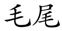 毛尾的解释