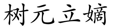 树元立嫡的解释