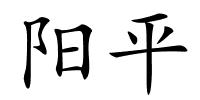 阳平的解释