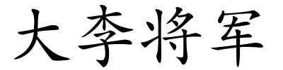 大李将军的解释