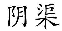 阴渠的解释