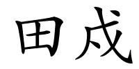 田戍的解释