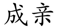 成亲的解释