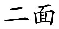 二面的解释