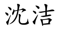 沈洁的解释