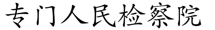 专门人民检察院的解释