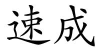 速成的解释