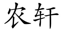 农轩的解释