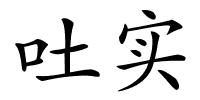 吐实的解释