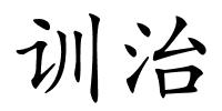 训治的解释