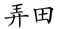 弄田的解释