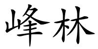 峰林的解释