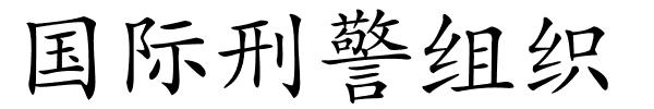 国际刑警组织的解释