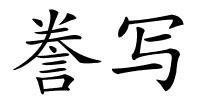 誊写的解释