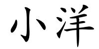 小洋的解释