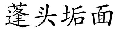 蓬头垢面的解释