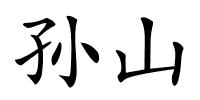 孙山的解释