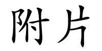 附片的解释