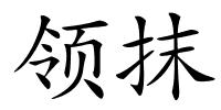 领抹的解释