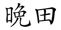 晩田的解释