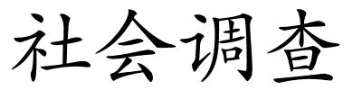 社会调查的解释