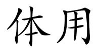 体用的解释